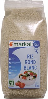Markal Riz rond blanc italie bio 1kg - 1242